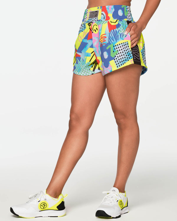 Zumba High Waisted Loose Shorts