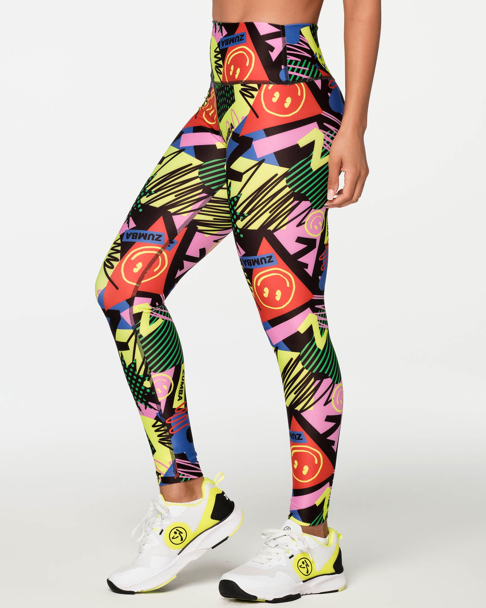 Zumba X Crayola Dance In Color High Waisted Ankle Leggings
