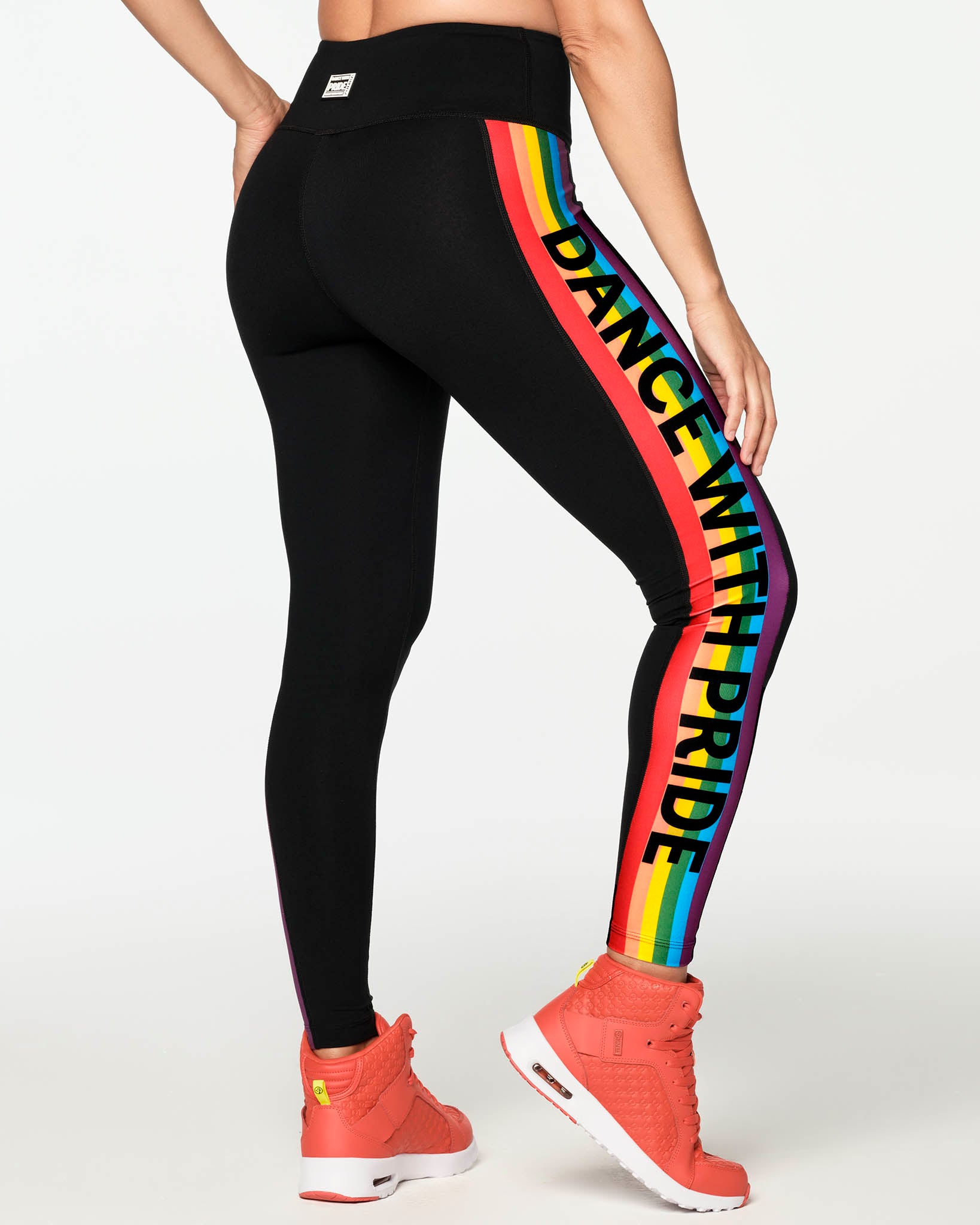 Zumba With Pride High Waisted Ankle Leggings