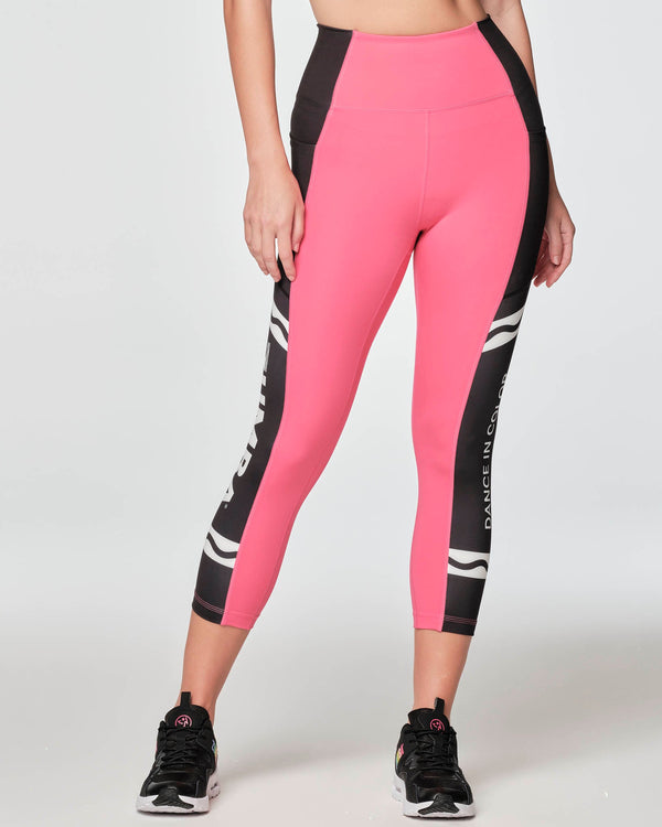 Zumba X Crayola Dance In Color High Waisted Crop Leggings