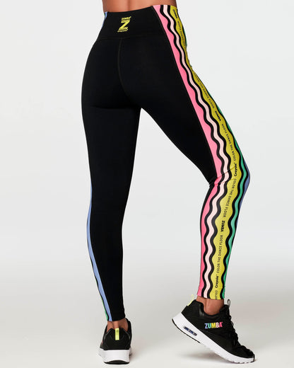 Zumba X Crayola Dance Outside The Lines High Waisted Ankle Leggings