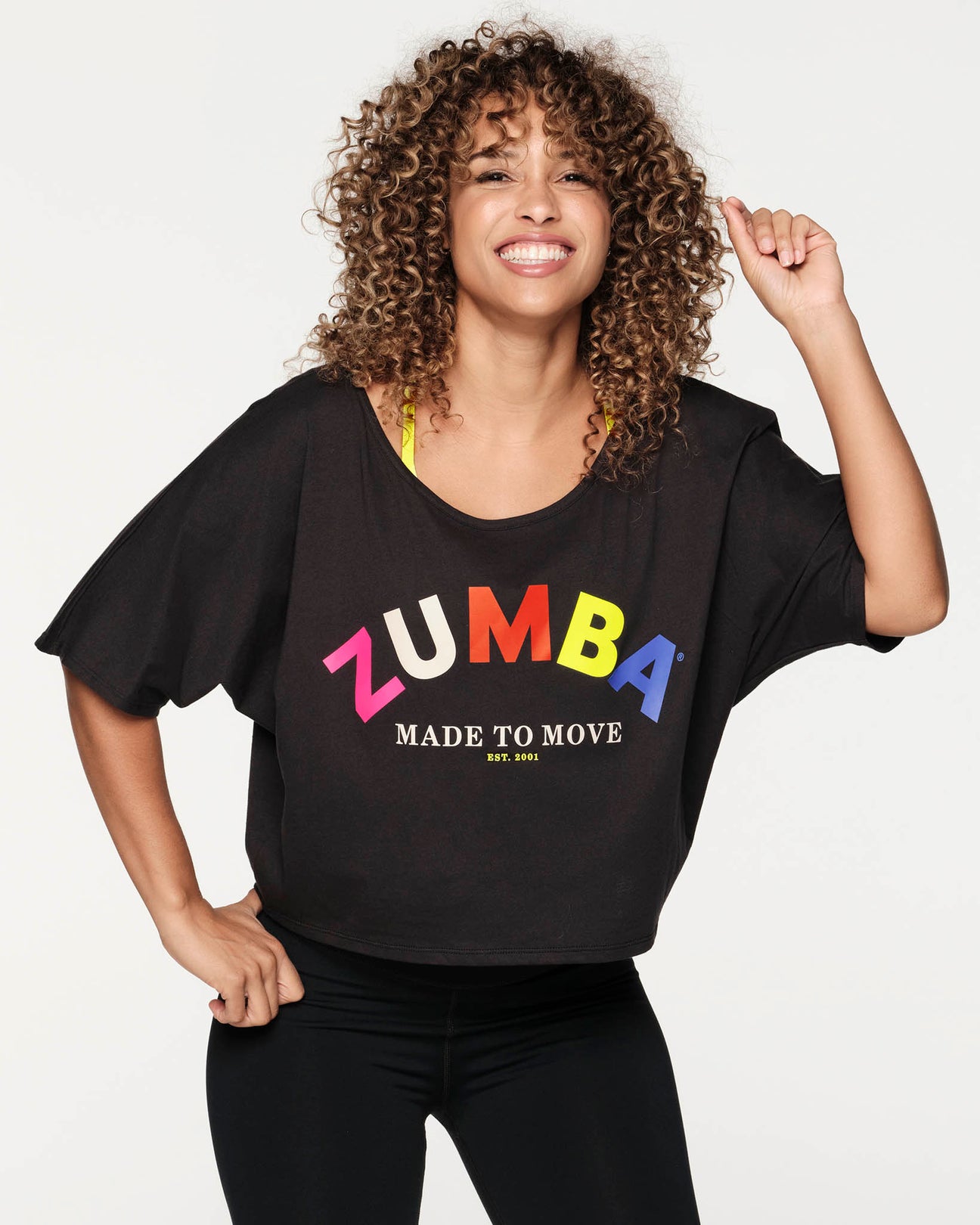 Nueva Llegada Ropa Mujer Zumba in motion top Tee z1t00 0100