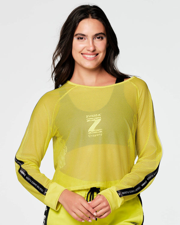 Zumba X Crayola Color The Dance Floor Mesh Pullover