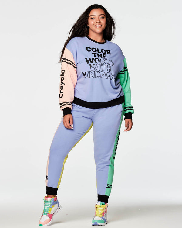 Zumba X Crayola Color With Kindness Sweatshirt