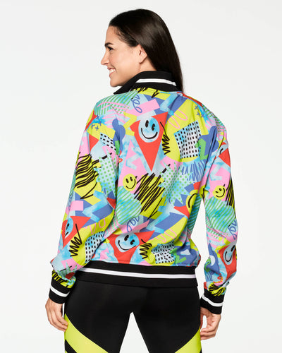 Zumba Fun And Happy Zip-Up Track Jacket