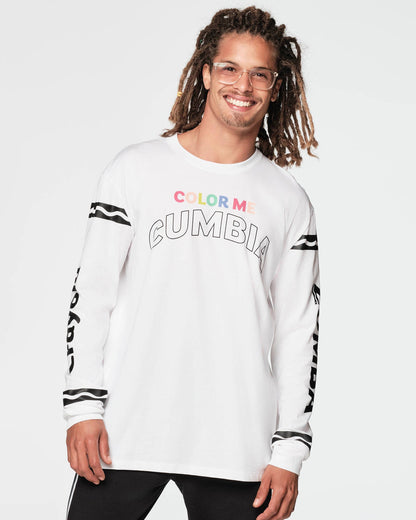 Zumba X Crayola Color Me Cumbia Long Sleeve Tee